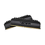 Оперативна пам'ять DDR4 Patriot Viper BLACKOUT 16GB (Kit of 2x8192) 3600MHz CL18 DIMM, фото 5
