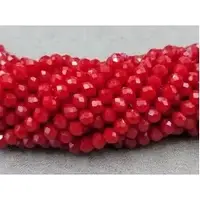 Кришталь 4мм червоний матовий (+-120шт)