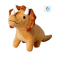 Іграшка м'яка для собаки Дінозавр з піщалкою GrizZzly AnimAll 34х20х10 см