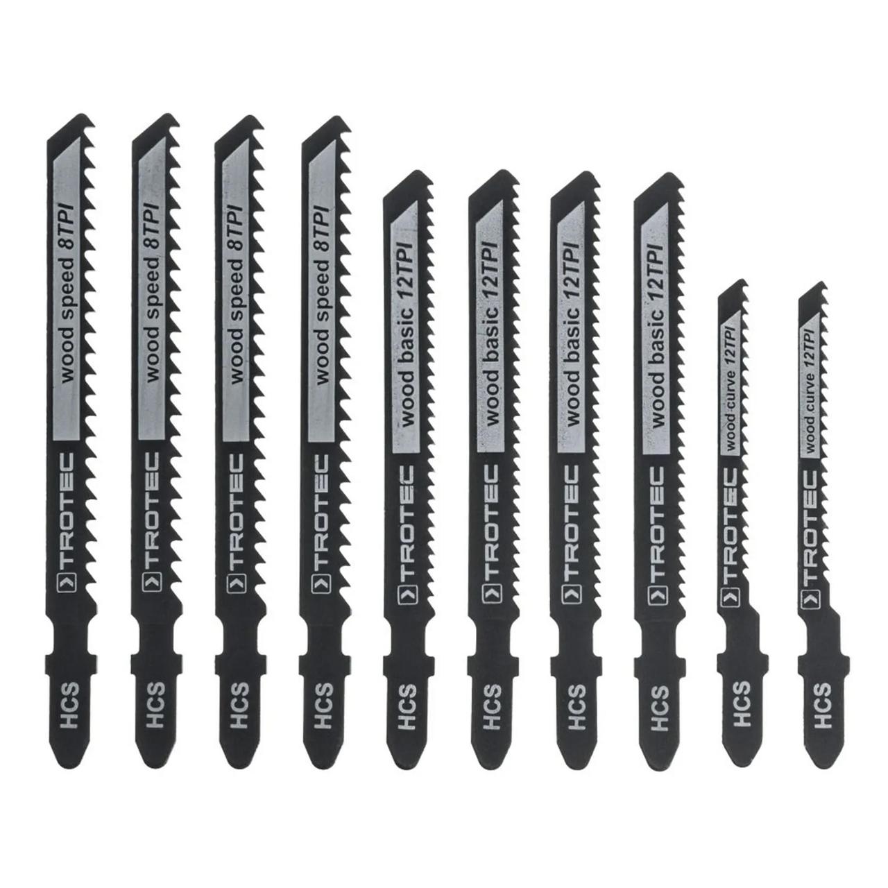 Набір пиляльних полотен для електролобзика Trotec 10 pieces Wood Set (6215001101)