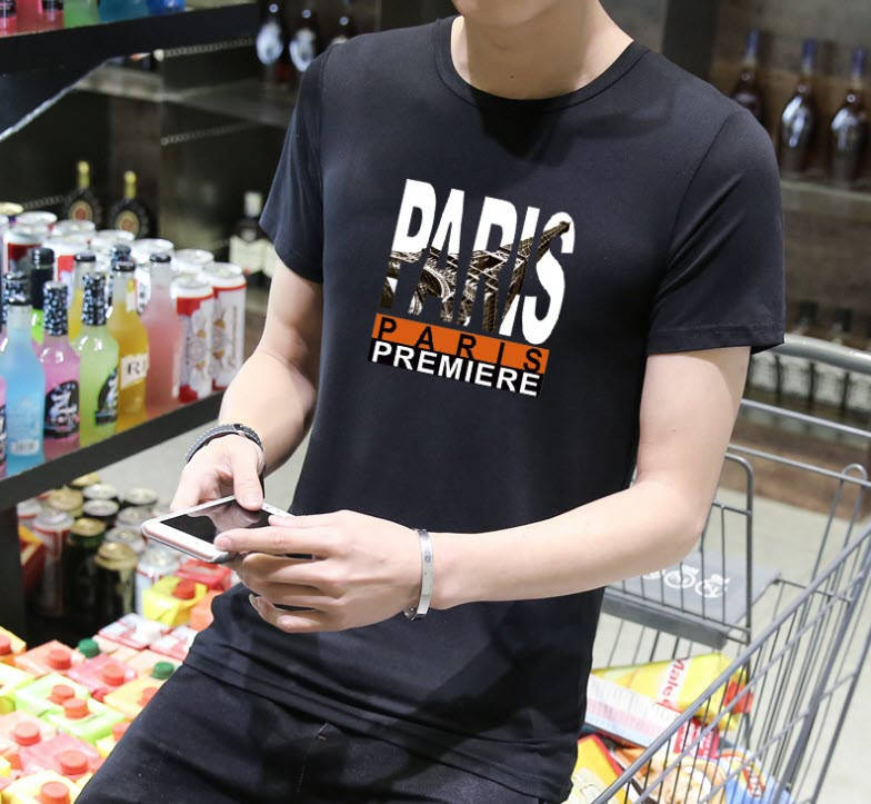 

Классическая мужская футболка с принтом