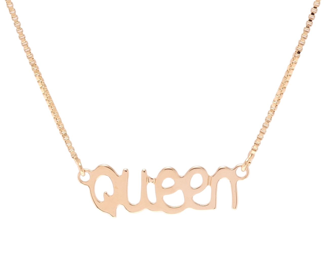 

Подвеска на цепочке ХР Позолота 18К "Queen" длина 43-46см х 1мм