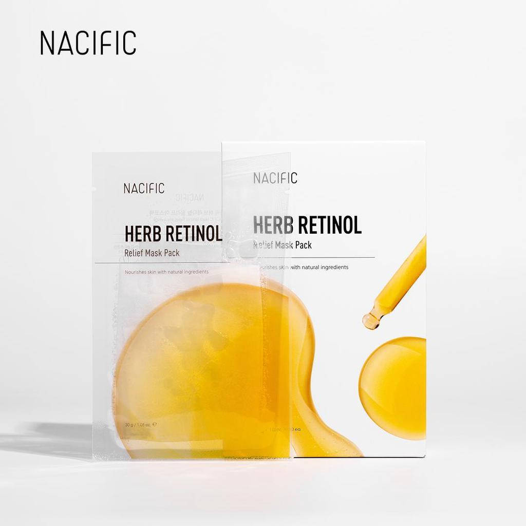 

Тканевая маска с пантенолом и ретинолом Nacific Herb Retinol Relief Mask Pack, 30гр 1шт