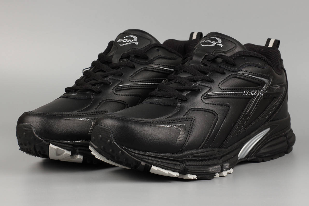 

Кроссовки мужские черные Bona 840C Бона Размеры 41 42 44 45, Белый