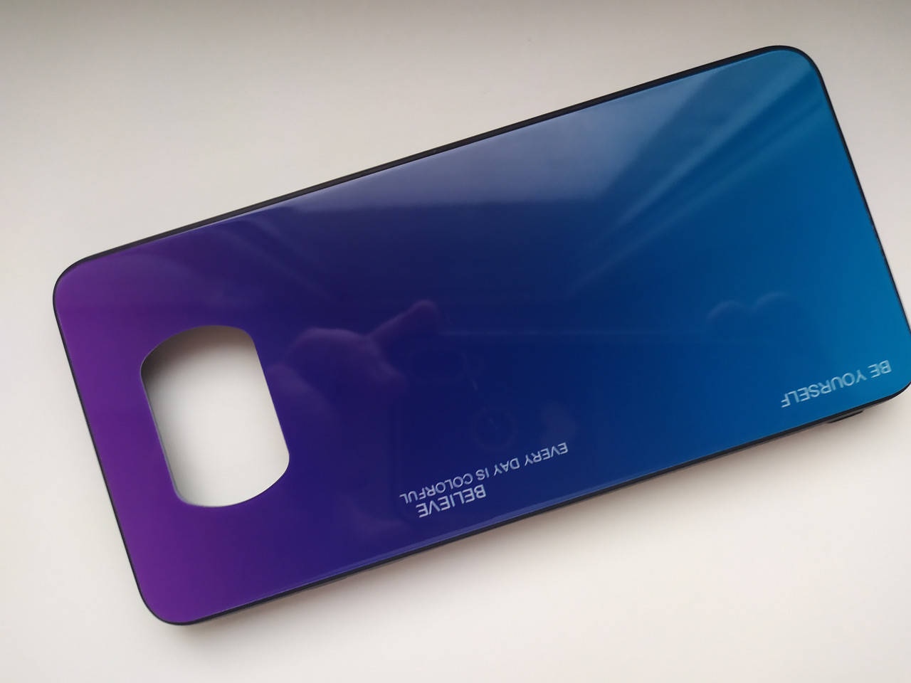 

Чехол градиент стеклянный для Xiaomi POCO X3, Фиолетовый