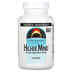 Поліпшення роботи мозку, формула, Higher Mind, Source Naturals, 90 таблеток