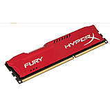 DDR3 Kingston HyperX FURY 8GB 1866MHz CL10 Red DIMM, фото 4