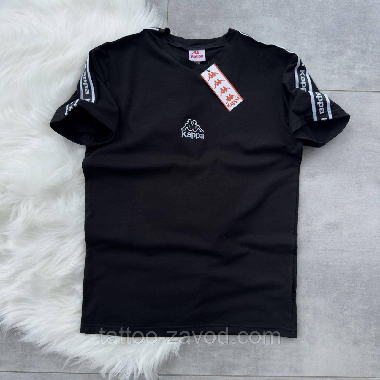 Футболка чоловіча чорна XXS, XS, S, M, L, XL, XXL