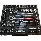 Універсальний набір ключів Black Tools у кейсі Black Tools Набір інструментів 108 шт Великий набір інструментів, фото 8