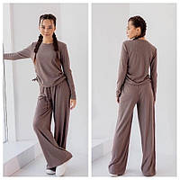 Трендовий костюм з мустангу Коричневий Рубчик Для Дівчинки