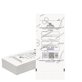 Крафт-пакети Дизайнер 100 x 200мм для стерилізації з індикатором (100 шт.уп) Білий