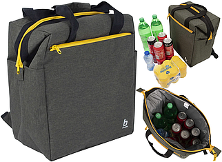 Термосумка-рюкзак Bo-Camp Matteson 22 Liters Grey | Ізотермічна сумка-холодильник для збереження температури їжі та напоїв, 22 л