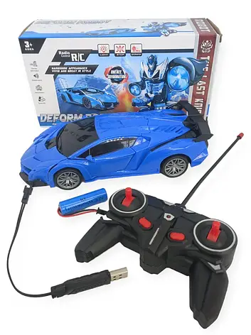 ОЧЕНКА! Машинка-трансформер з пультом Lamborgini (Плохе паковання 2668), фото 1