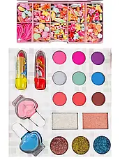 Набір дитячої косметики та прикрас 2 в 1 MakeUp у кейсі з єдинорогом, 72 предмети, фото 5