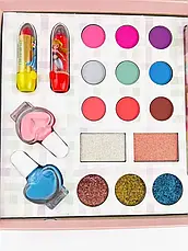 Набір дитячої косметики та прикрас 2 в 1 MakeUp у кейсі з єдинорогом, 72 предмети, фото 6