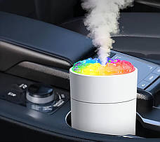 Портативний зволожувач-нічник H2O Colorful, 310 мл, вбудований акумулятор, USB-зарядка, білий, фото 3