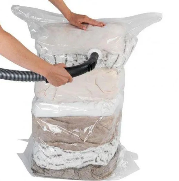 Вакуумний пакет для зберігання речей VACUM BAG Sanasia 70 × 100 см (1 шт., багаторазовий)