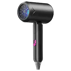 Фен складаний з іонізацією Air Blower 1800 Вт, 3 швидкості, холодне повітря, сірий, фото 4