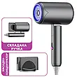 Фен складаний з іонізацією Air Blower 1800 Вт, 3 швидкості, холодне повітря, сірий, фото 7
