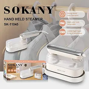 Електрична парова праска Sokany 1200W з керамічною підошвою і пароволоженням, фото 4