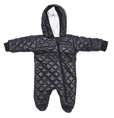 Дитячий комбінезон демісезон Twins Soul плащівка/фліс 6-9 міс чорний