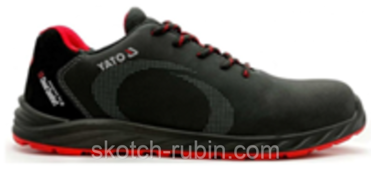 Туфлі робочі з синтетичної шкіри YATO PLATO S3S, розм. 43, з поліуретано-кевларовою підошвою [10]