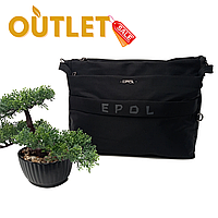 Сумка-шопер поліестер чорний Арт.6042-06 black (БР) Epol (54)