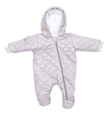 Дитячий комбінезон демісезон Twins Soul плащівка/фліс 6-9 міс сірий