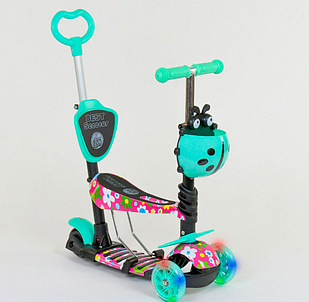 Самокат дитячий 5в1 Сонечко 43702 колеса світяться