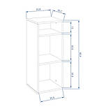 Книжкова шафа для офісу Шафа КШ-27, фото 8