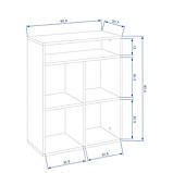 Книжкова шафа для офісу Шафа КШ-29, фото 3