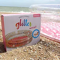 Басейн надувний 57103 "Блиск" Іntex з надувним дном, розмір 79-25см, об'єм 56л, фото 4