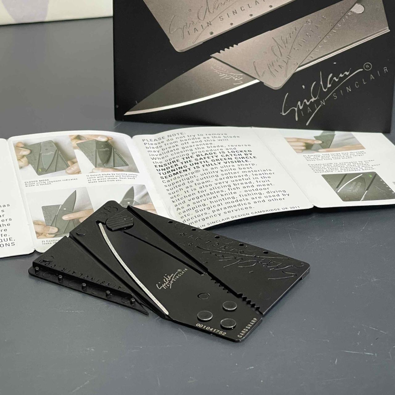 Ніж складний, кишеньковий "Кредитка" 14см, фото 1