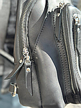 Чоловіча шкіряна сумка SLING чорна, фото 2
