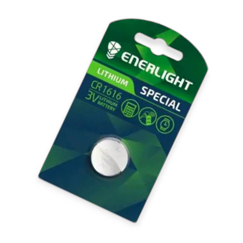 Батарейка "таблетка" літієва 3.0V CR1616 бліст. Enerlight, фото 1