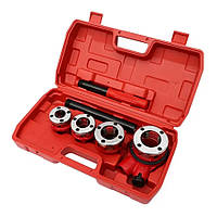 Набір плашок 4 шт. для нарізування різі 1/2"; 3/4"; 1"; 1 1/4" GTS 78004, ручні клупи