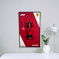 Модель Bburago F1 з АРТ Рамкою 50x30 Ferrari SF-23 1/24 #16 Charles Leclerc + Фігурка