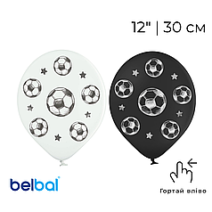 Принт 199 BELBAL-ББ 12" Футбольний м'яч асорті