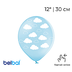 Принт 188 BELBAL-ББ 12" Хмари на блакитному