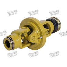 Ширококутний шарнір 23.8x91/27x74.6, 6 шліців 34.9 мм (1 3/8”) / лимон 344, (WAJ2327-6-L344-B)