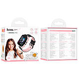 Смарт-годинник HOCO 4g children phone-watch Y104 |1.69", 4G video call, hd camera, GPS/WiFi| Pink, фото 3
