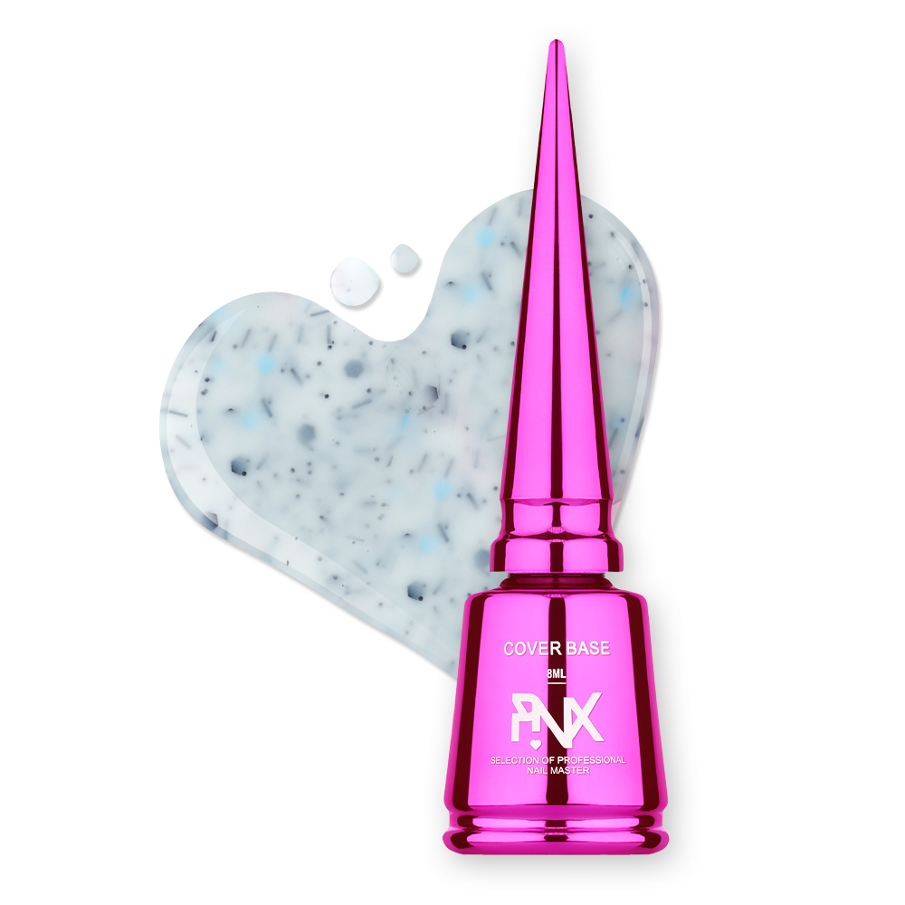 Камуфлююча база Pinx Cover Base Candyland No006, 8 мл (біло-молочний з кольоровою крихтою)