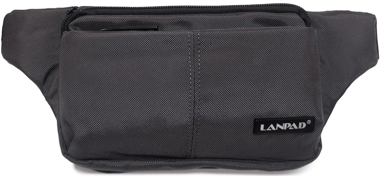 Сумка на пояс Lanpad чоловіча сіра