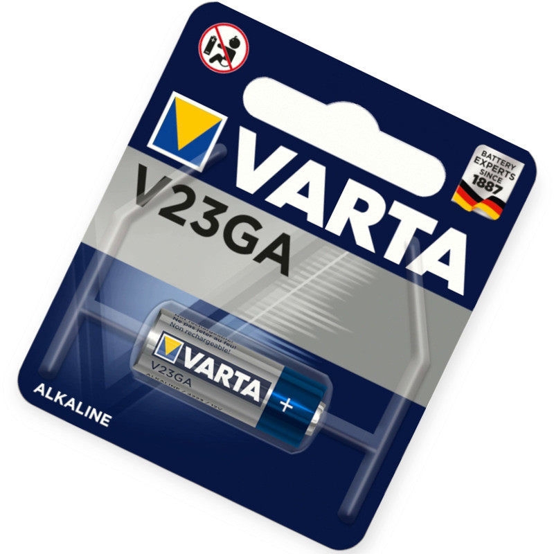 Батарейка "А 23" лужна 12V мікропальчик Varta блістер (у брелок сигналки), фото 1