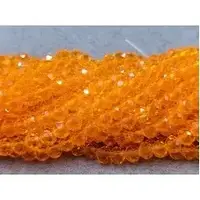 Кришталь 4мм світло-помаранчевий прозорий (+-120шт)