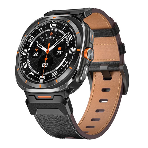Шкіряний ремінець для Samsung Galaxy Watch Ultra 47 mm чорний