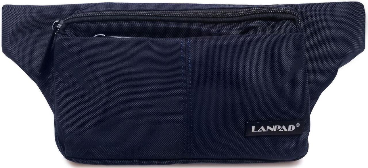 Сумка на пояс Lanpad чоловіча синя