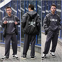 Подростковый детский модный спортивный костюм на мальчика тройка кофта , штаны и куртка- ветровка р-9-13 лет.