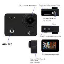 Екшн-камера AIRON ProCam 7 Black: Набір екшн камери для тактичних шоломів, фото 5