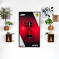Модель Bburago F1 з АРТ Рамкою 50x30 Ferrari SF-23 1/24 #55 Carlos Sainz jr. + Фігурка Type - B